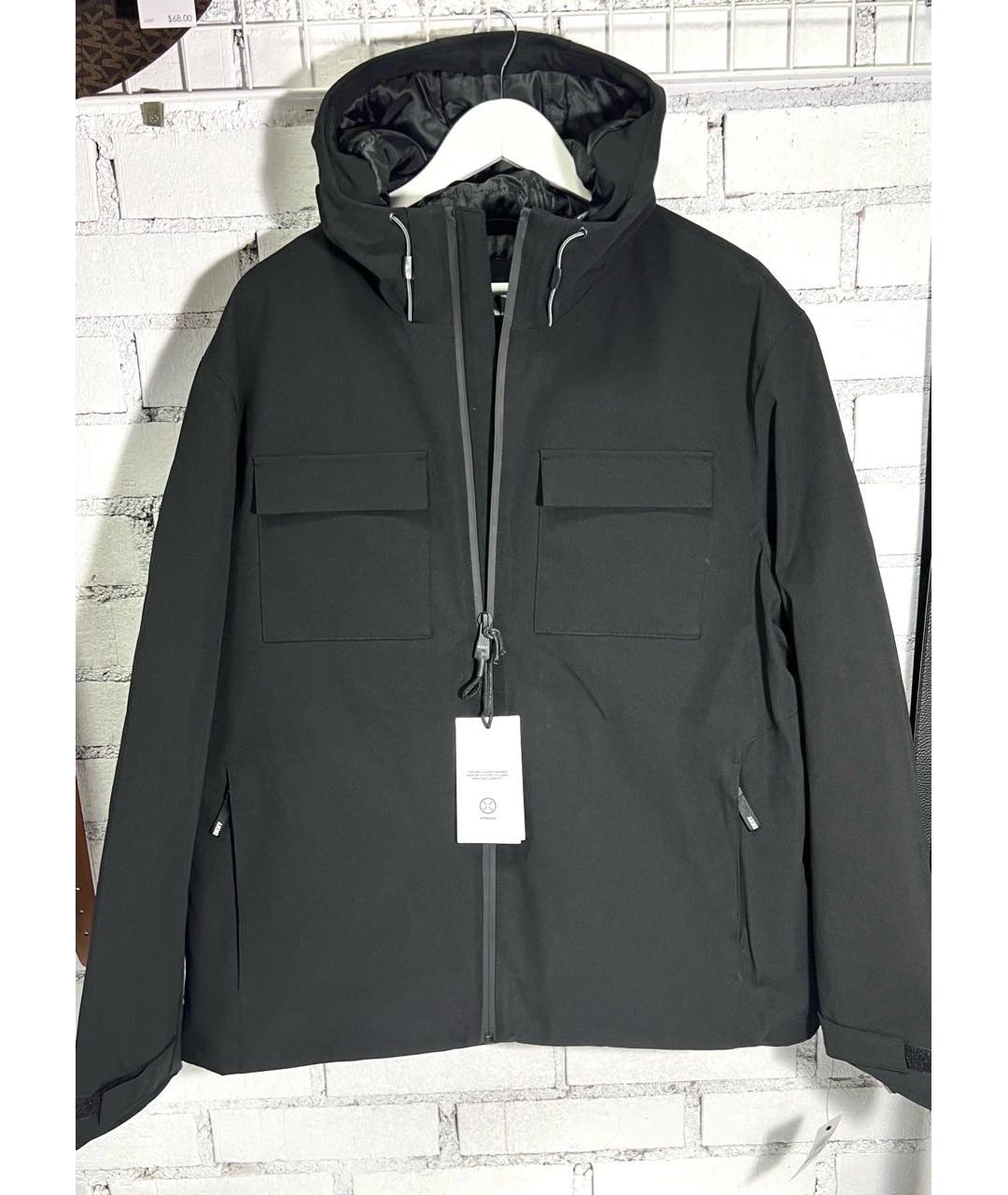 DKNY Черная полиамидовая куртка, фото 4