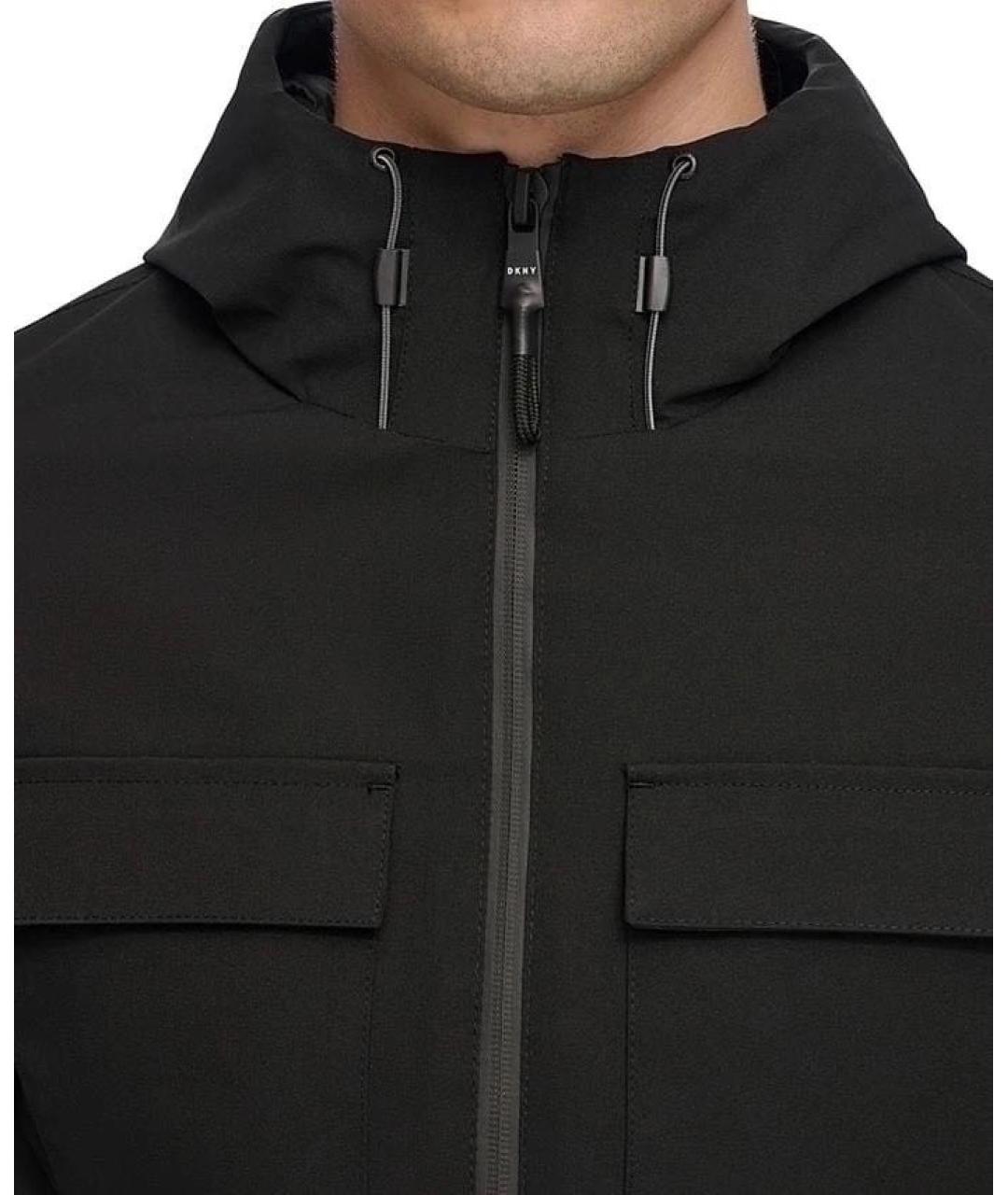 DKNY Черная полиамидовая куртка, фото 5