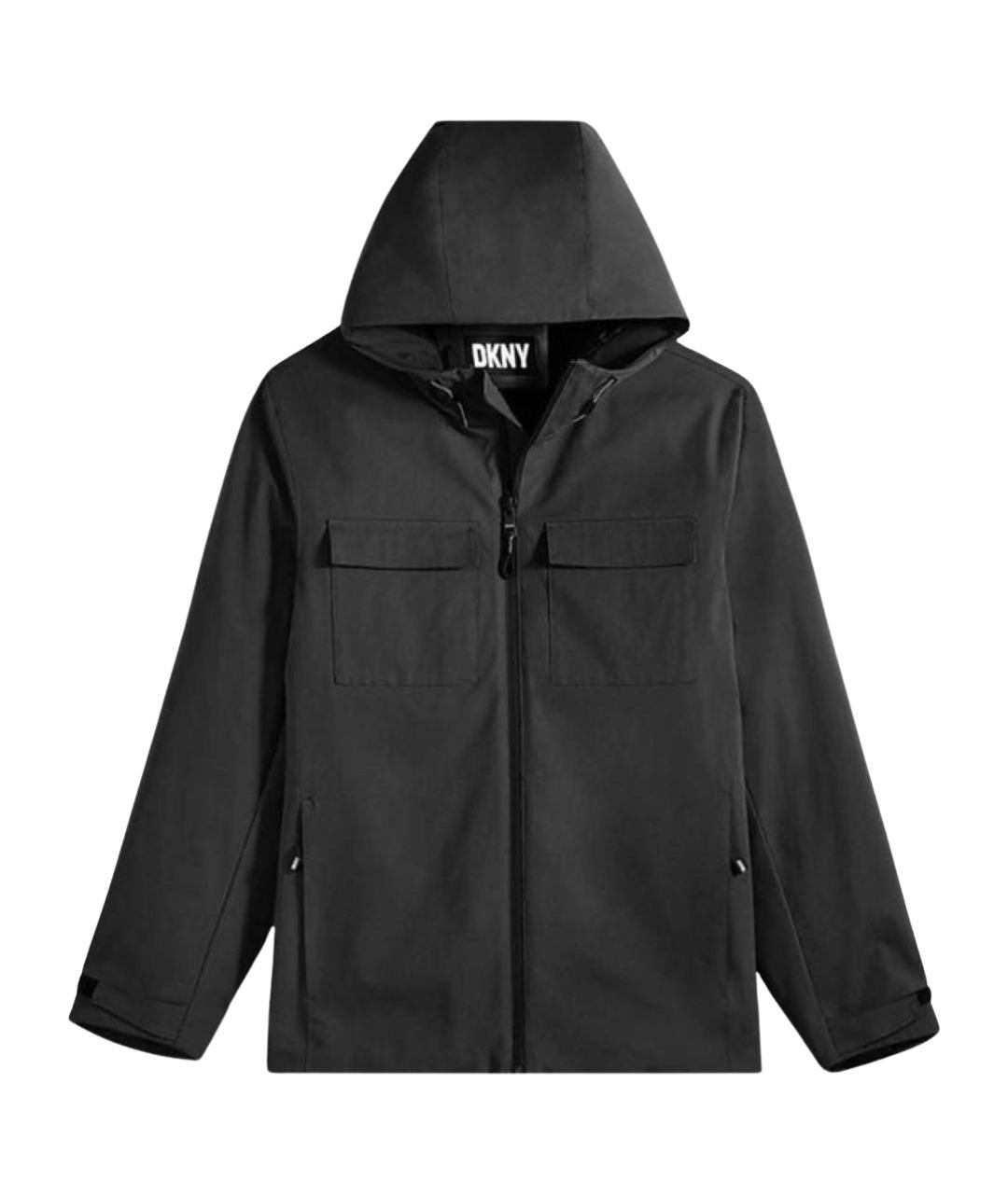 DKNY Черная полиамидовая куртка, фото 8