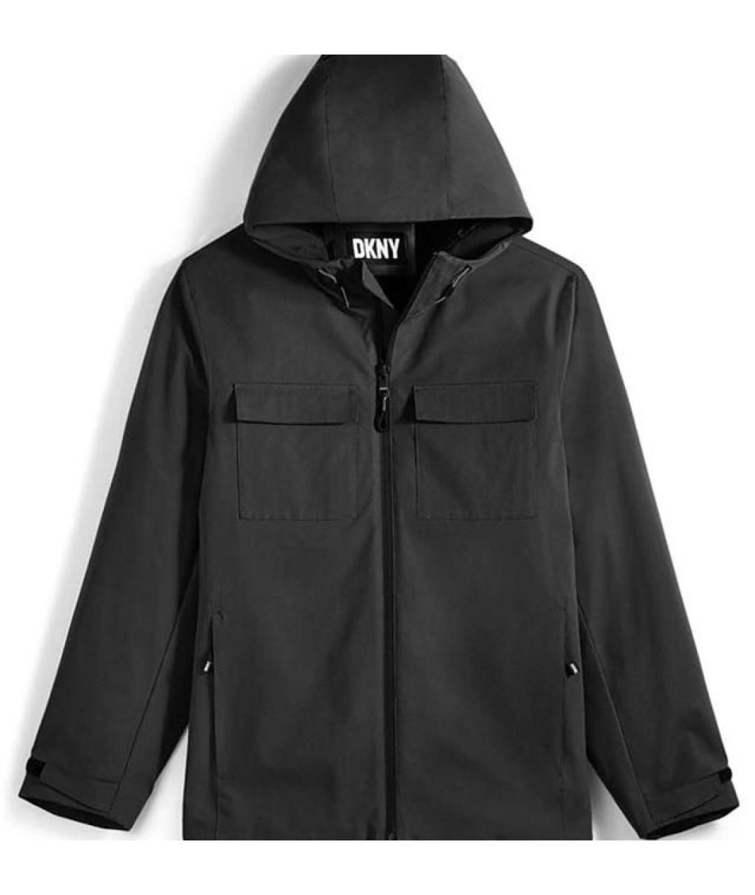 DKNY Черная полиамидовая куртка, фото 6