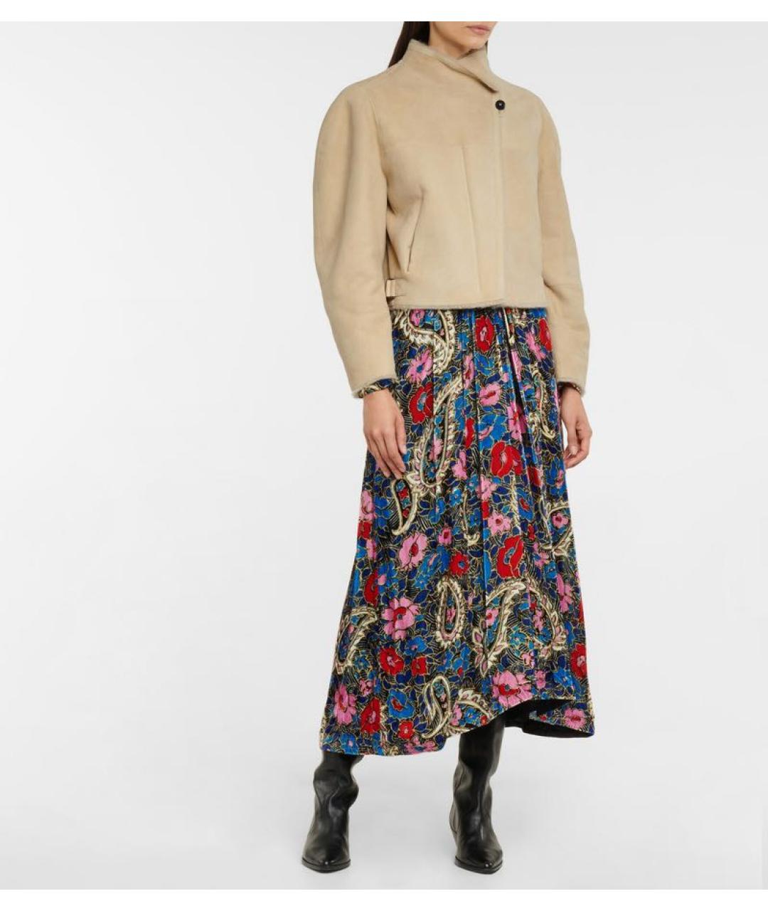 ISABEL MARANT Бежевая замшевая дубленка, фото 3