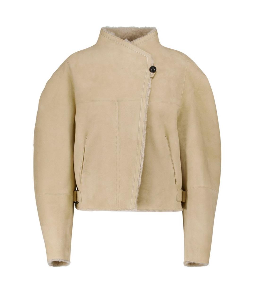 ISABEL MARANT Бежевая замшевая дубленка, фото 1