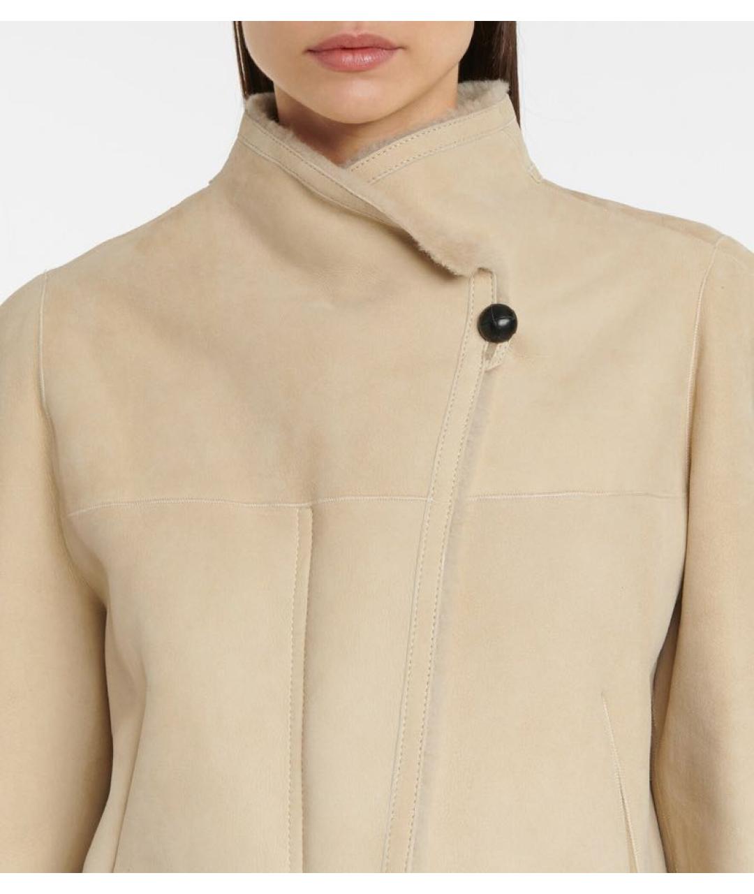 ISABEL MARANT Бежевая замшевая дубленка, фото 2
