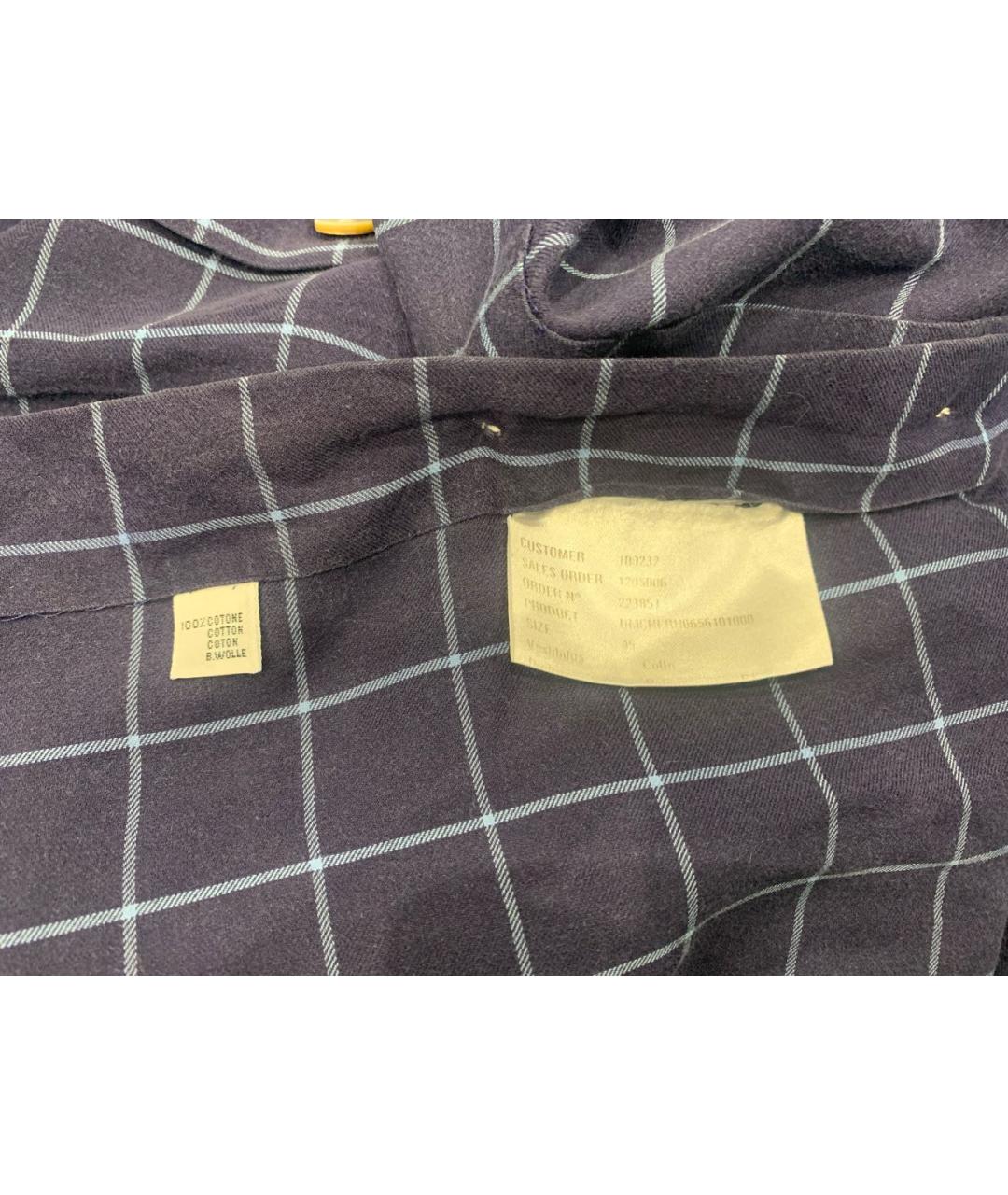 KITON Синяя хлопковая кэжуал рубашка, фото 4