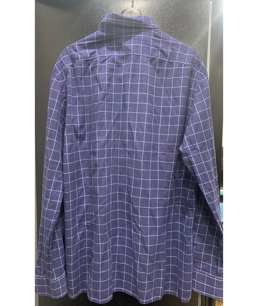 KITON Синяя хлопковая кэжуал рубашка, фото 2