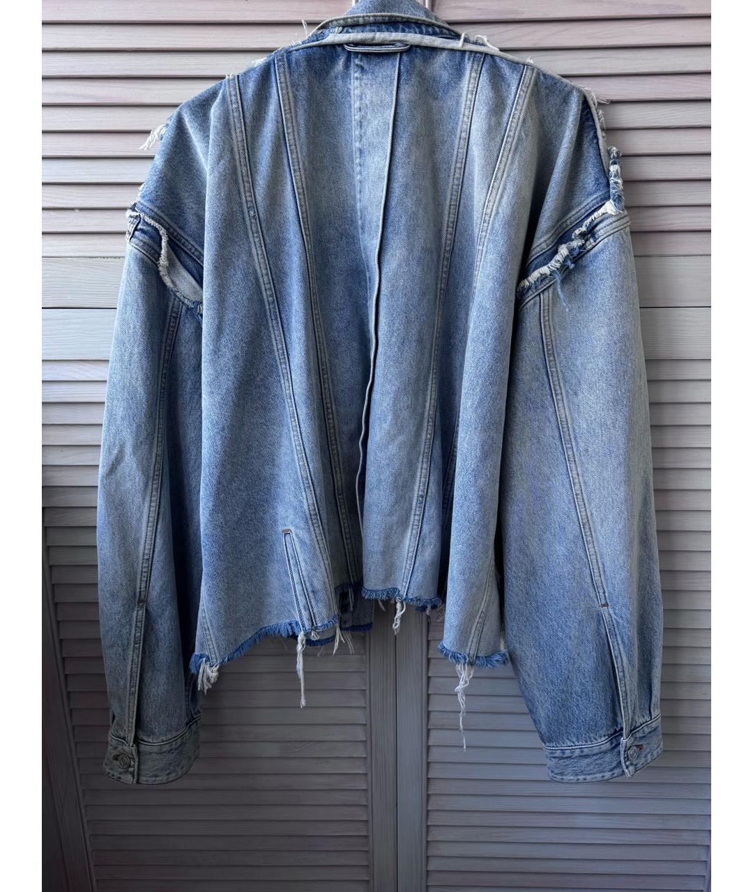 BALENCIAGA Голубая деним куртка, фото 2