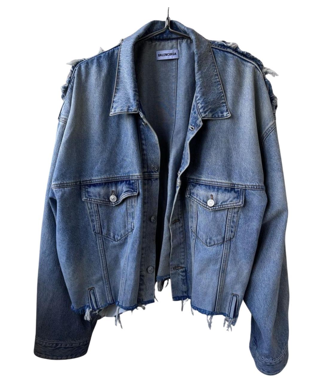 BALENCIAGA Голубая деним куртка, фото 6