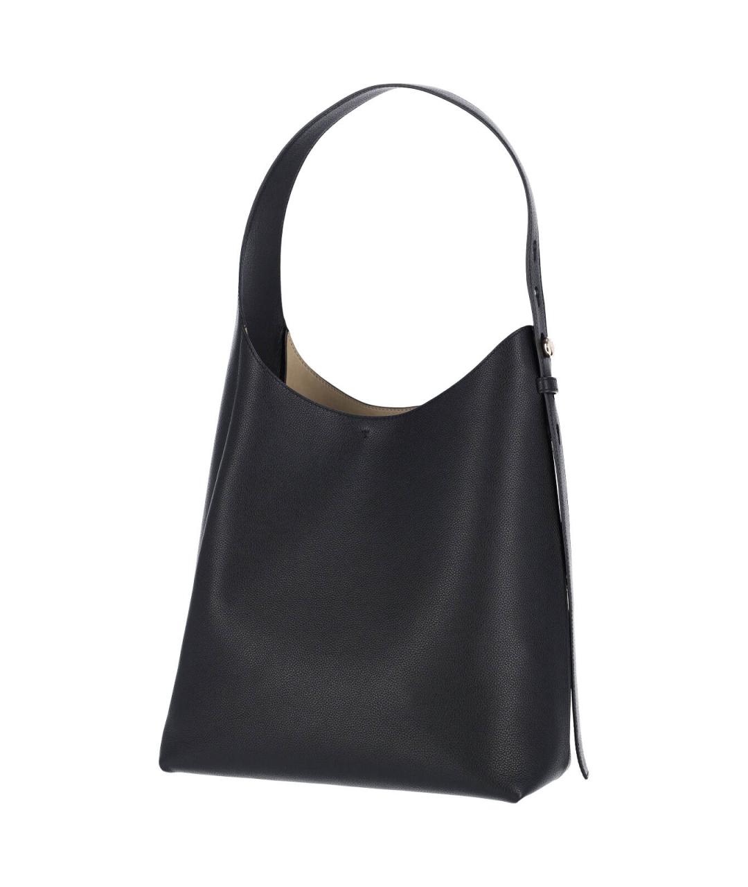 TORY BURCH Черная кожаная сумка через плечо, фото 2