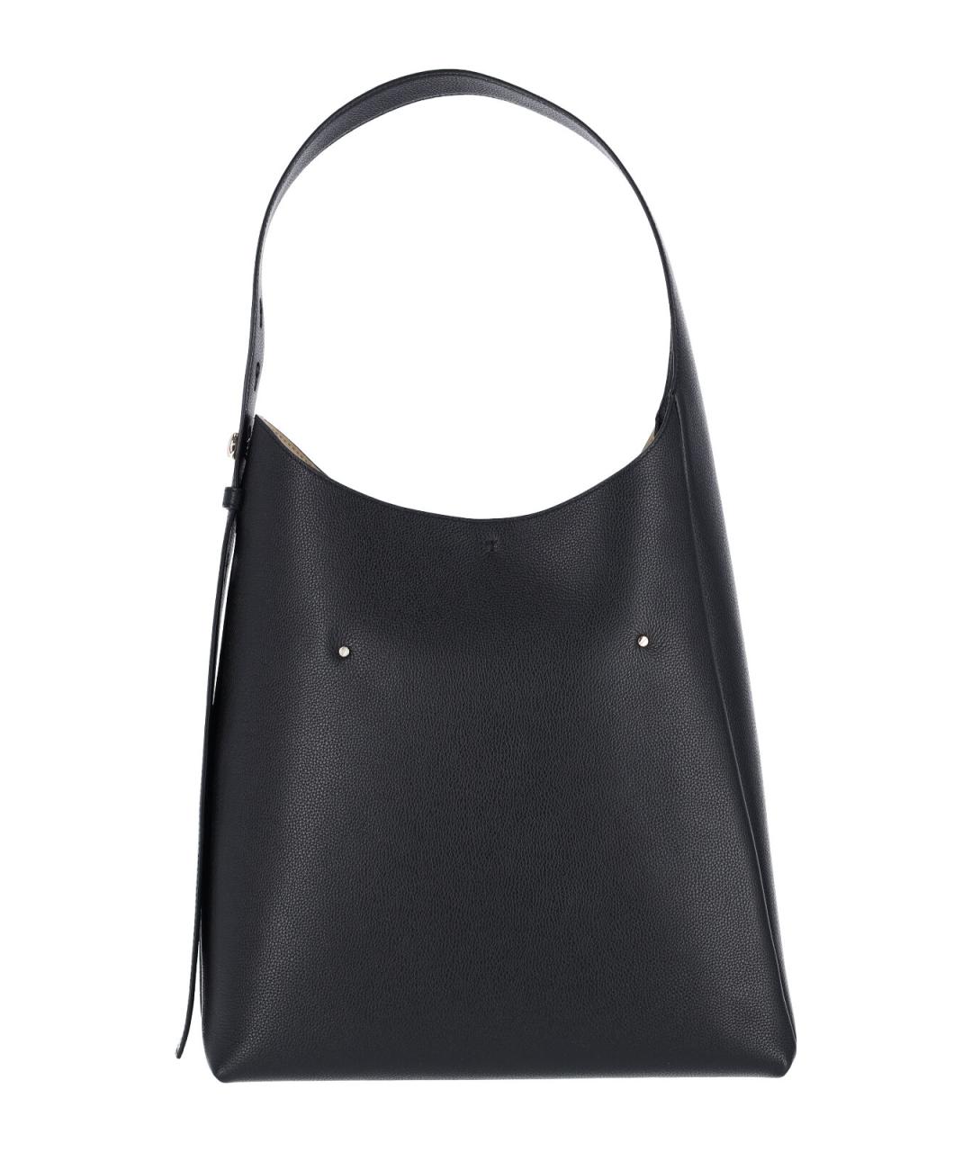 TORY BURCH Черная кожаная сумка через плечо, фото 3