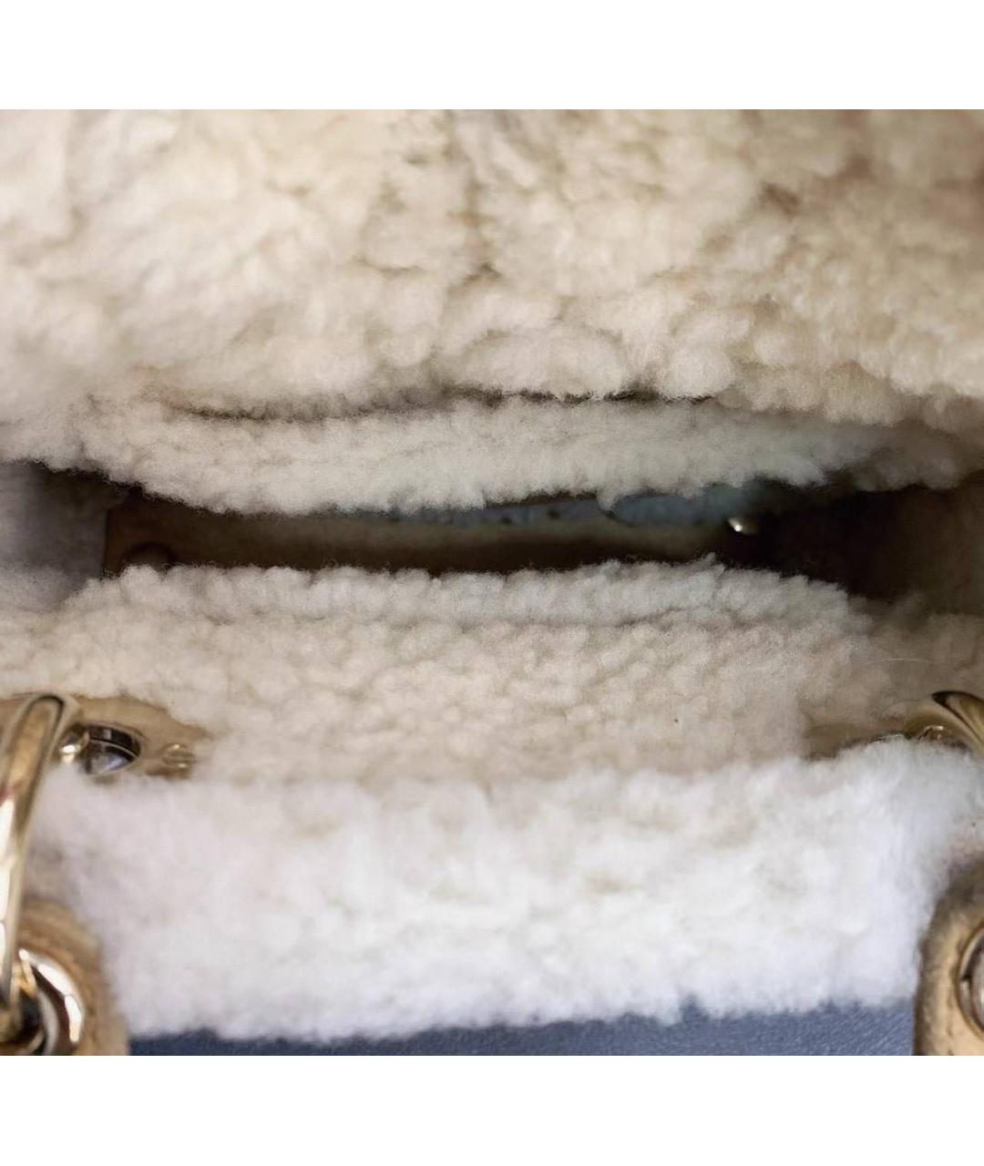 CHRISTIAN DIOR Коричневая замшевая сумка с короткими ручками, фото 6