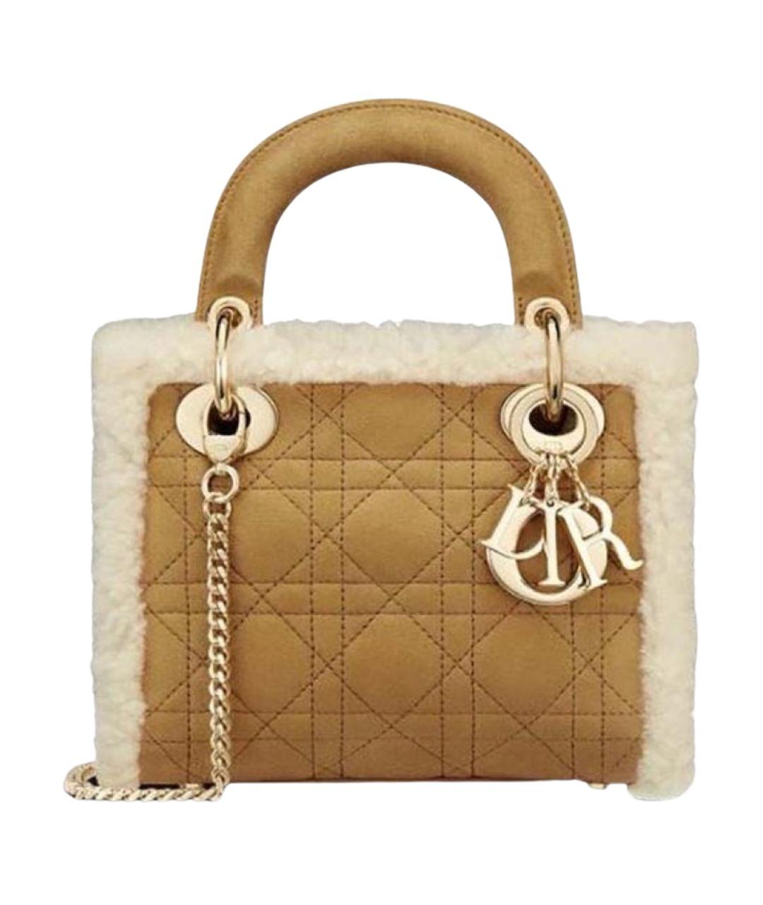 CHRISTIAN DIOR Коричневая замшевая сумка с короткими ручками, фото 1