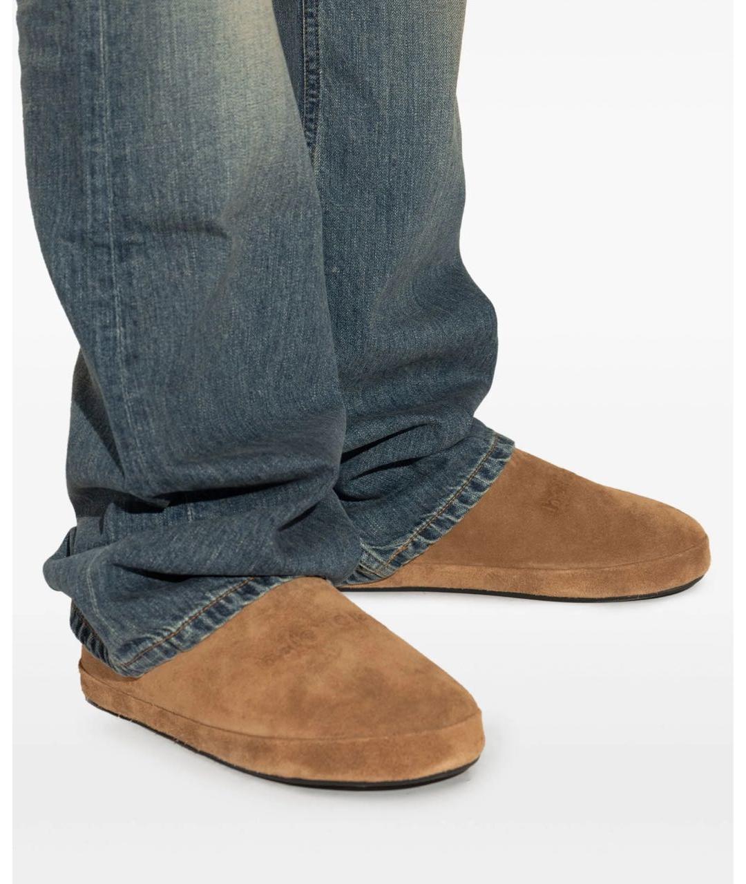 BALENCIAGA Коричневые замшевые ботинки, фото 2