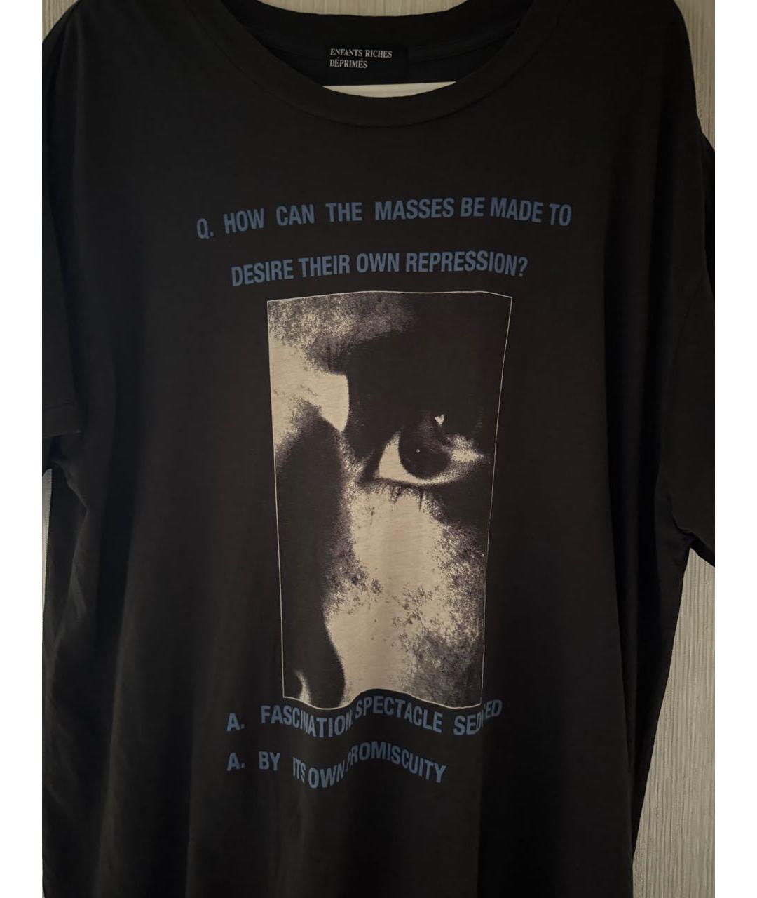 Enfants Riches Déprimés Черная хлопковая футболка, фото 4