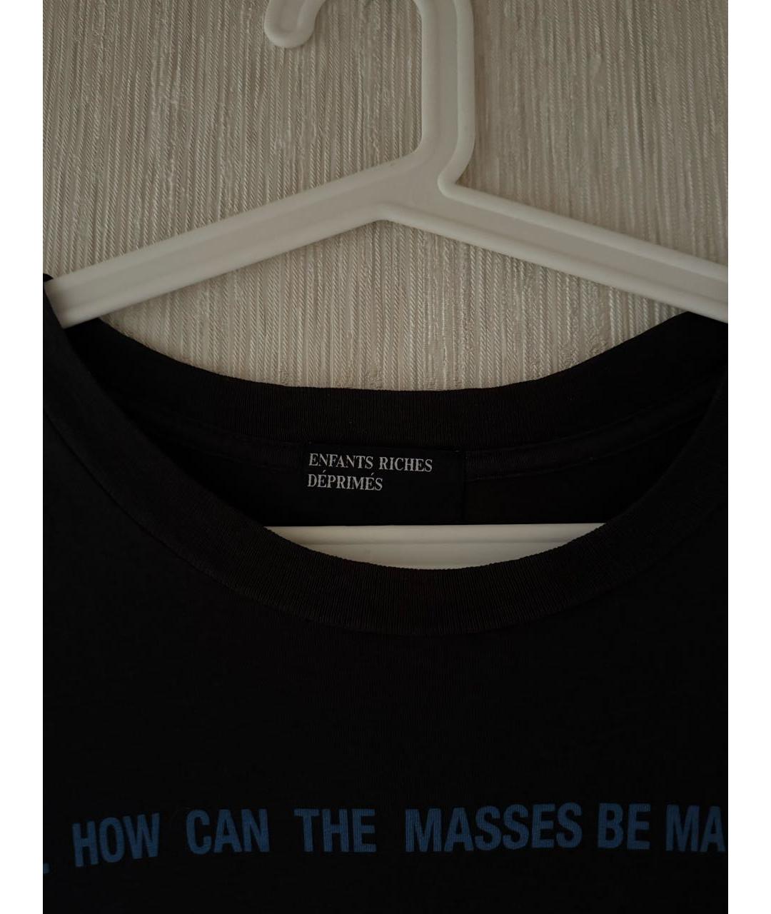 Enfants Riches Déprimés Черная хлопковая футболка, фото 3