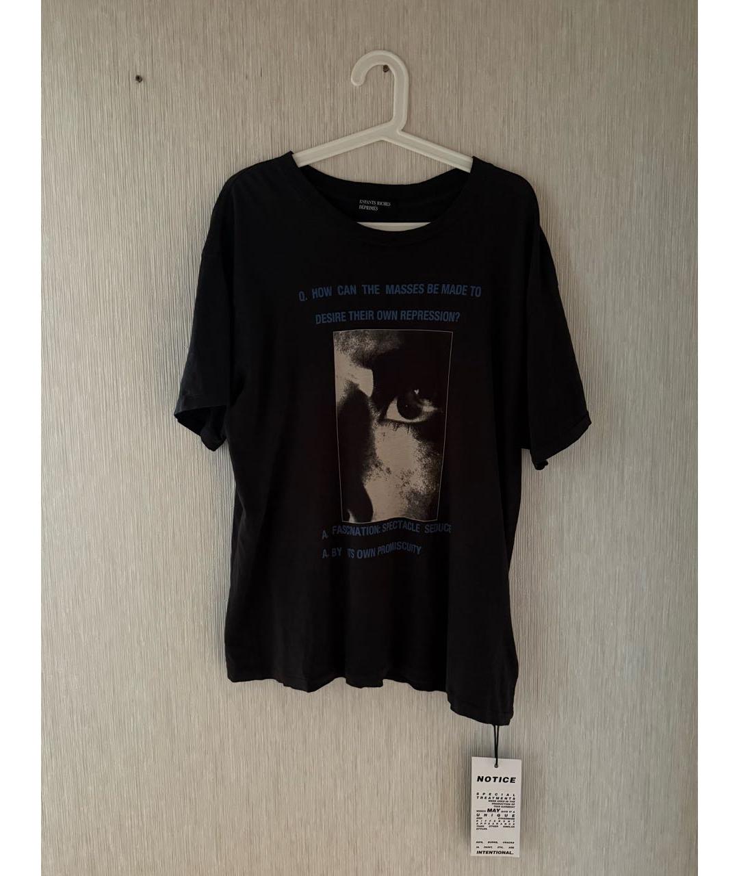 Enfants Riches Déprimés Черная хлопковая футболка, фото 9