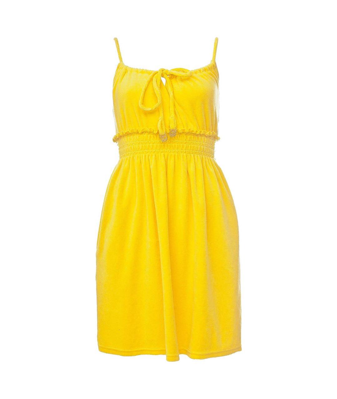 JUICY COUTURE Желтый хлопковый сарафан, фото 1