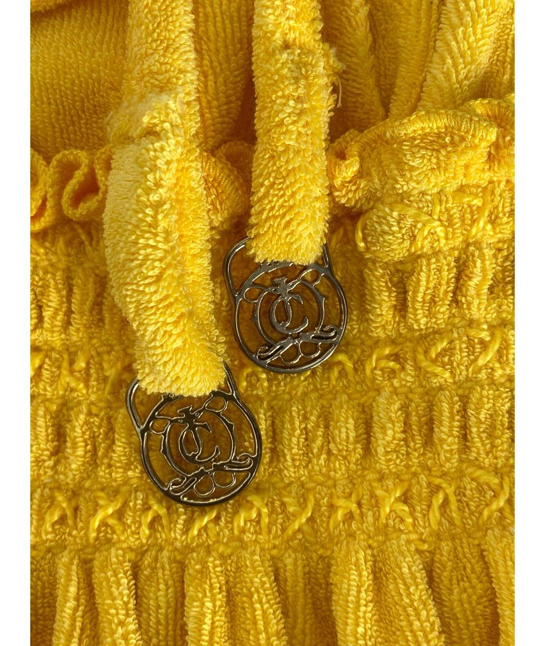 JUICY COUTURE Желтый хлопковый сарафан, фото 4