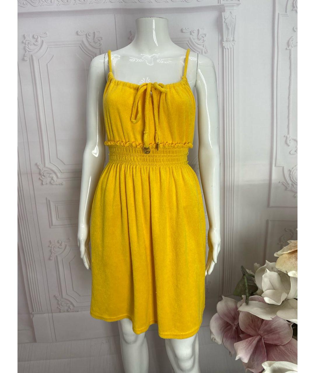 JUICY COUTURE Желтый хлопковый сарафан, фото 5
