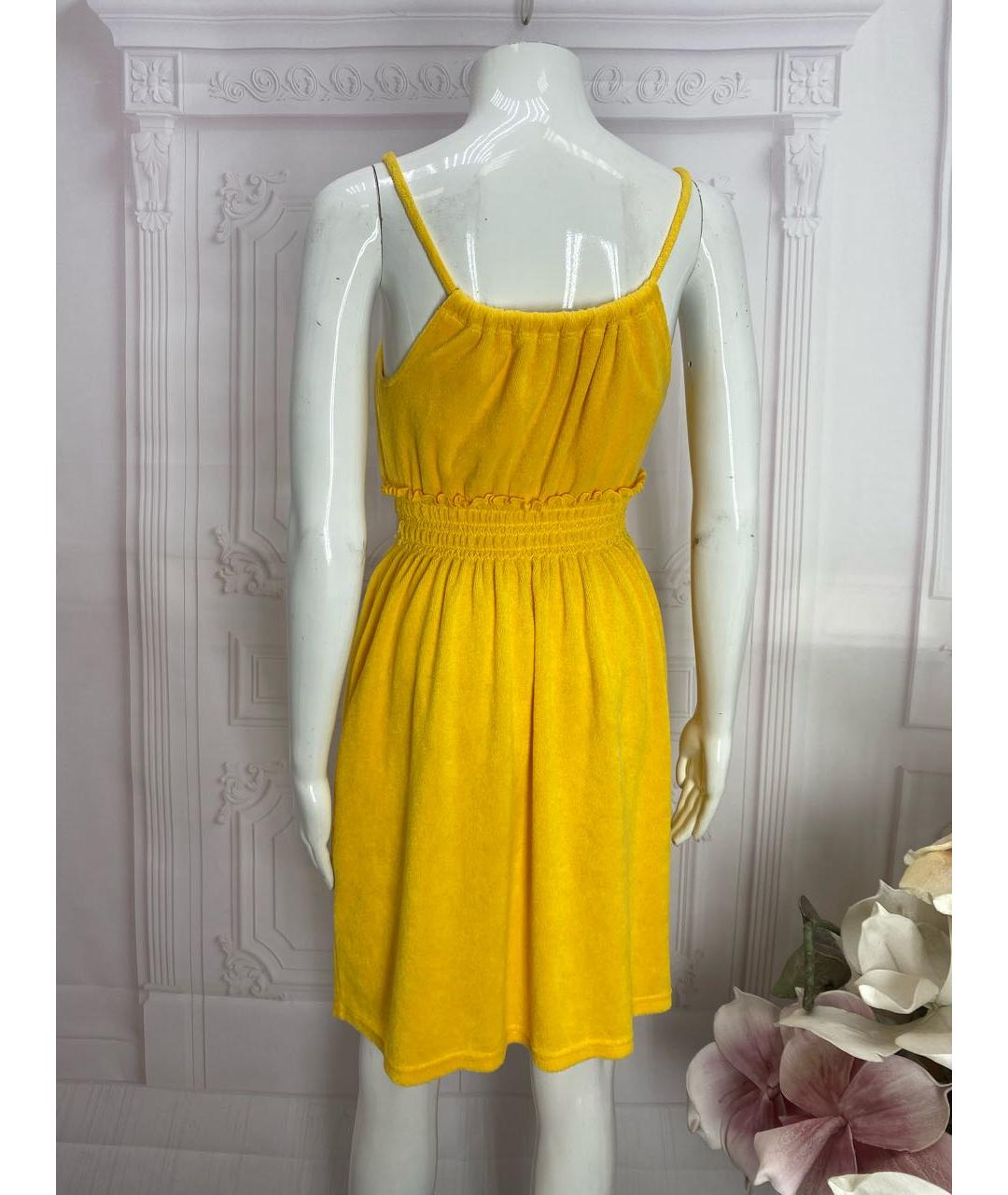 JUICY COUTURE Желтый хлопковый сарафан, фото 7
