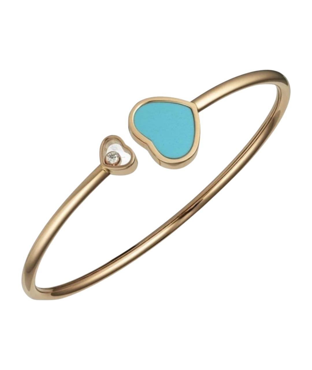 CHOPARD Голубой браслет из розового золота, фото 1