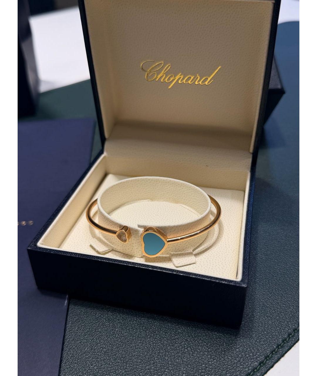 CHOPARD Голубой браслет из розового золота, фото 5