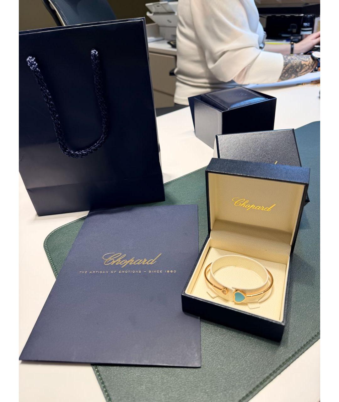 CHOPARD Голубой браслет из розового золота, фото 2