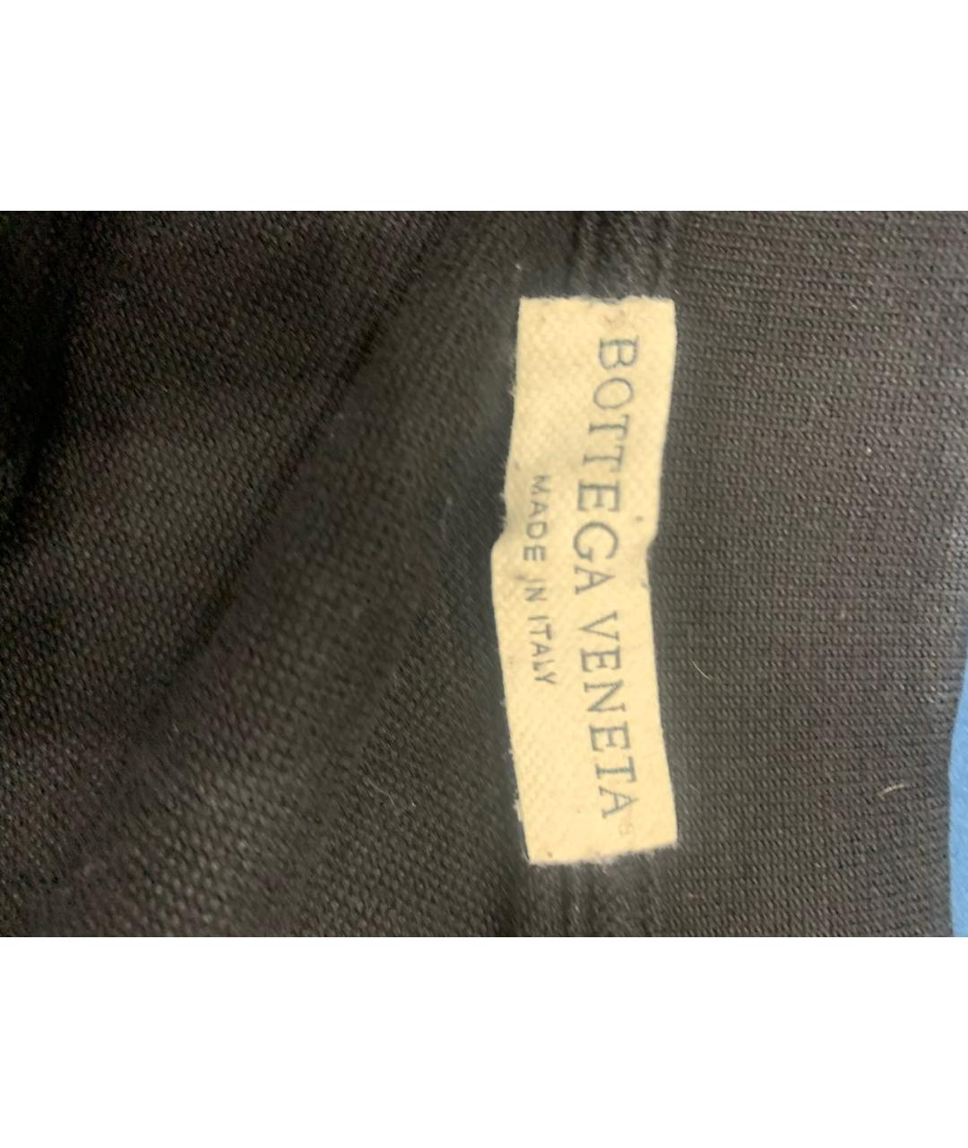 BOTTEGA VENETA Черное хлопковое поло с коротким рукавом, фото 3