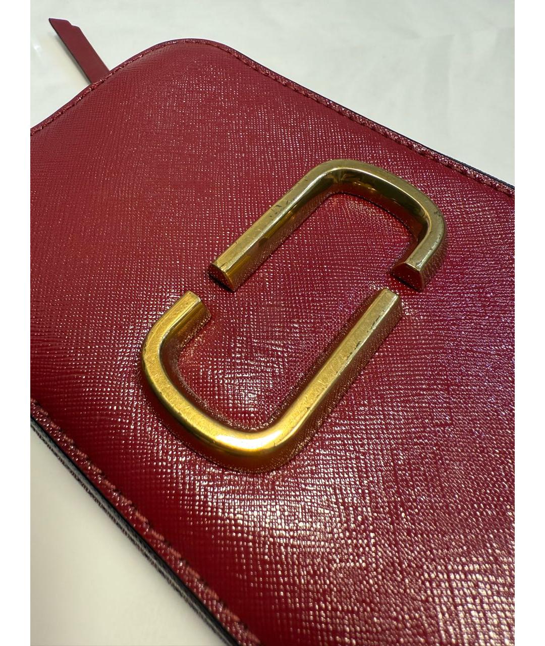 MARC JACOBS Бордовая кожаная сумка через плечо, фото 6
