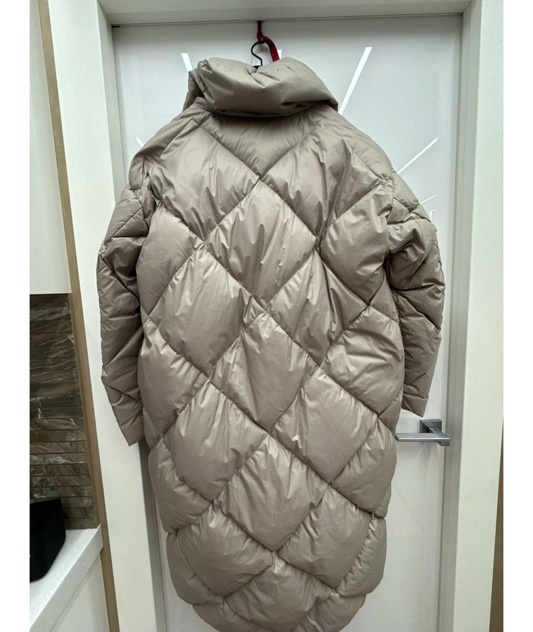 LEMPELIUS Бежевый полиэстеровый пуховик, фото 2