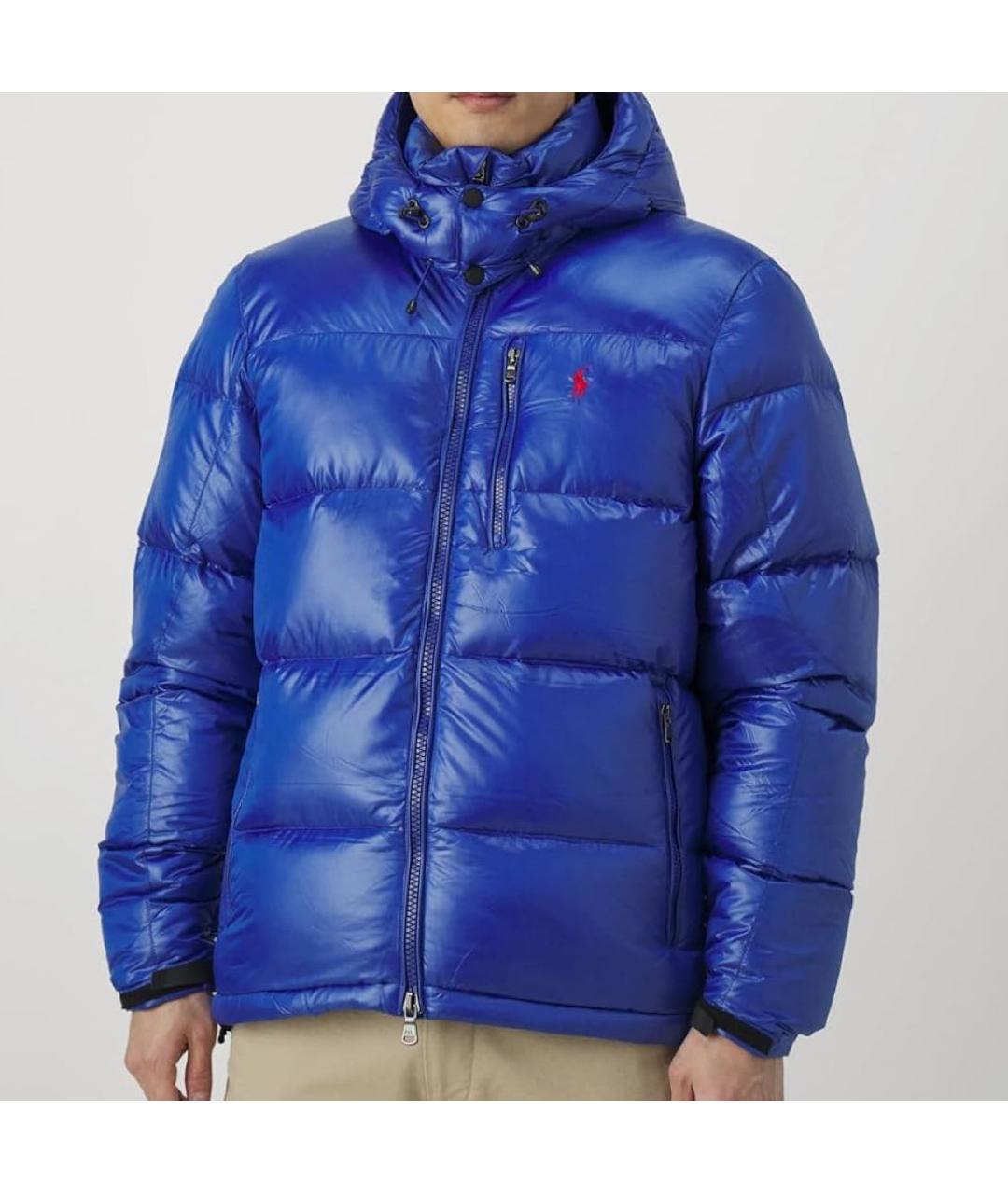 RALPH LAUREN Синяя полиамидовая куртка, фото 5