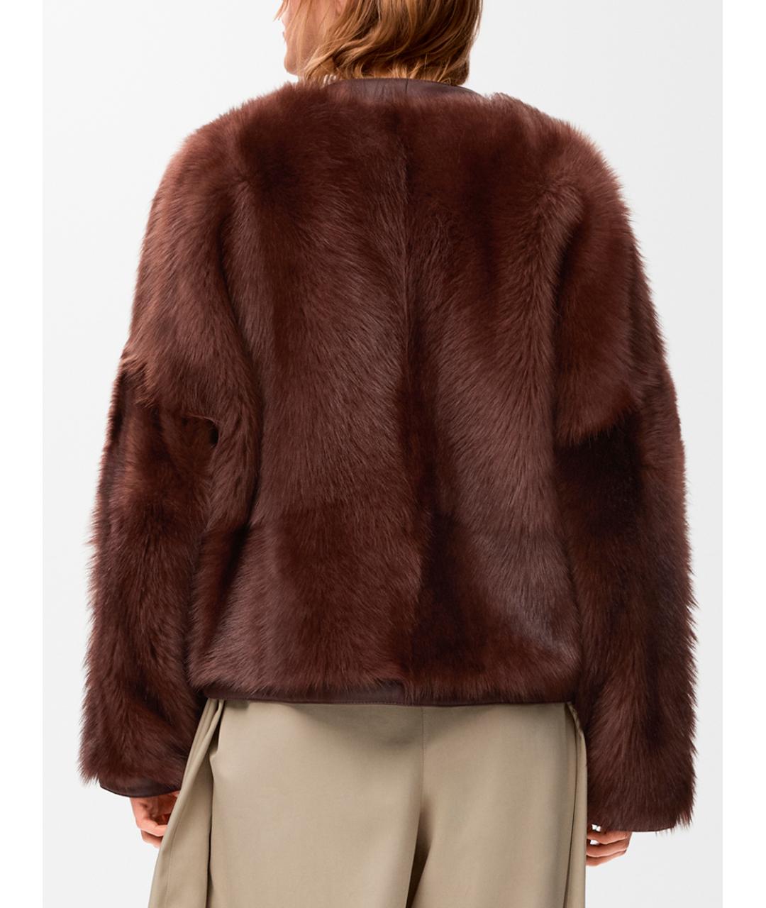 LOEWE Черная меховая дубленка, фото 4