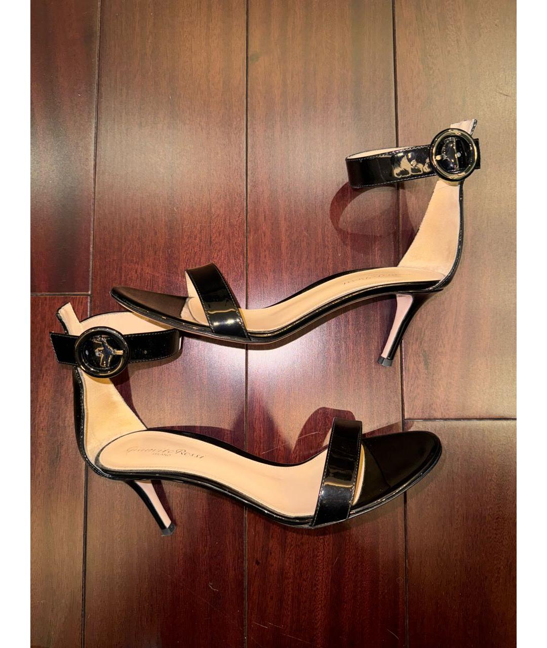 GIANVITO ROSSI Черные туфли из лакированной кожи, фото 3