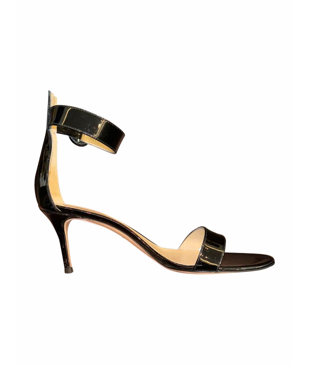 GIANVITO ROSSI Черные туфли из лакированной кожи, фото 1