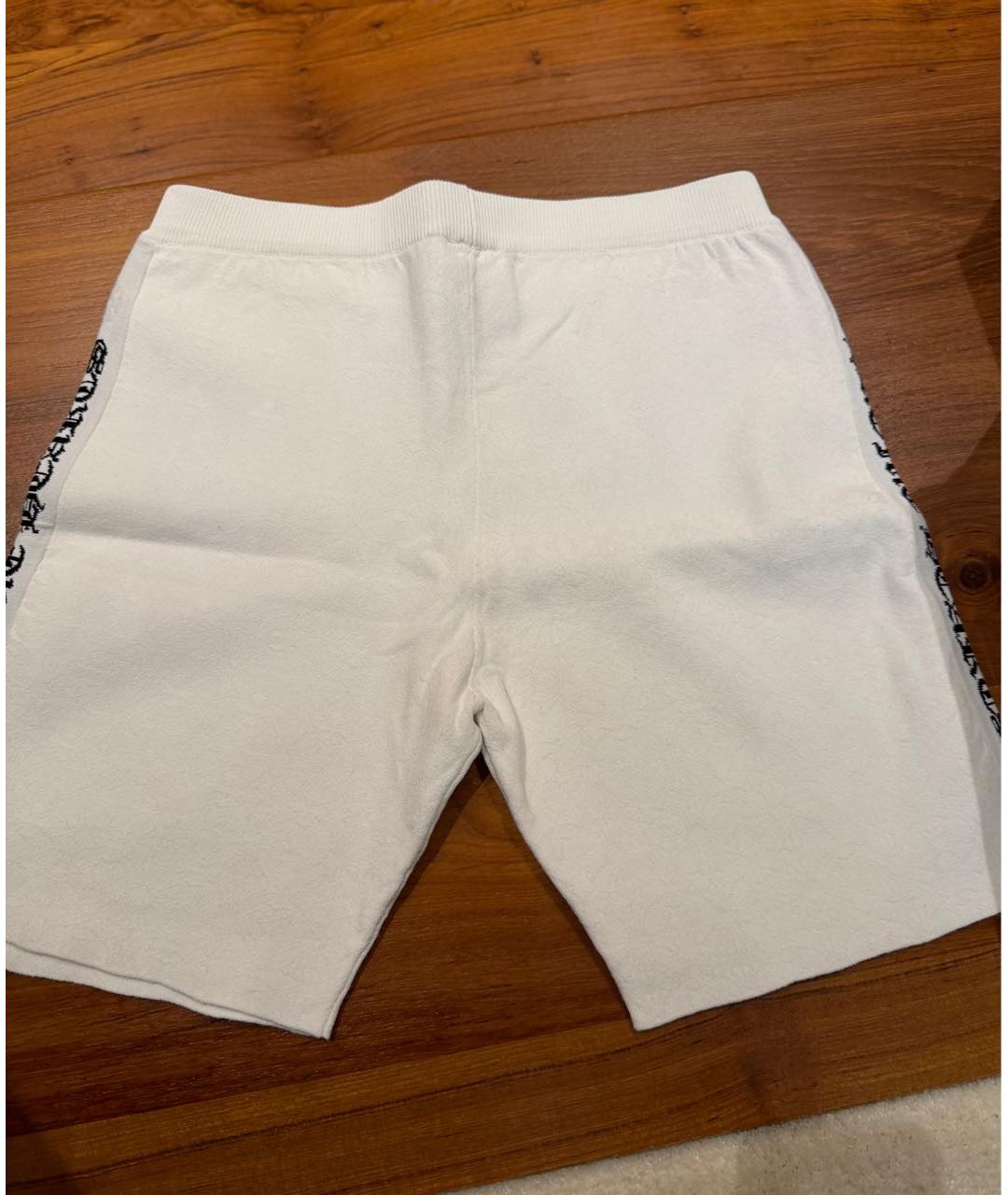 CHROME HEARTS Белые вискозные спортивные брюки и шорты, фото 2