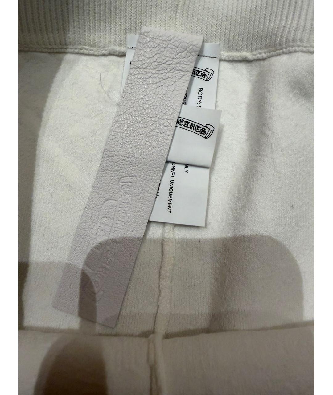 CHROME HEARTS Белые вискозные спортивные брюки и шорты, фото 5