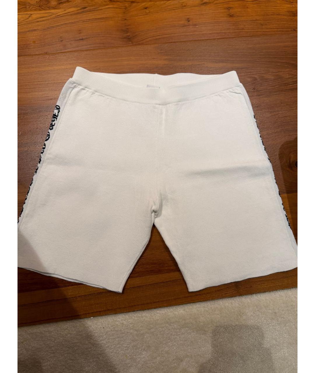 CHROME HEARTS Белые вискозные спортивные брюки и шорты, фото 8