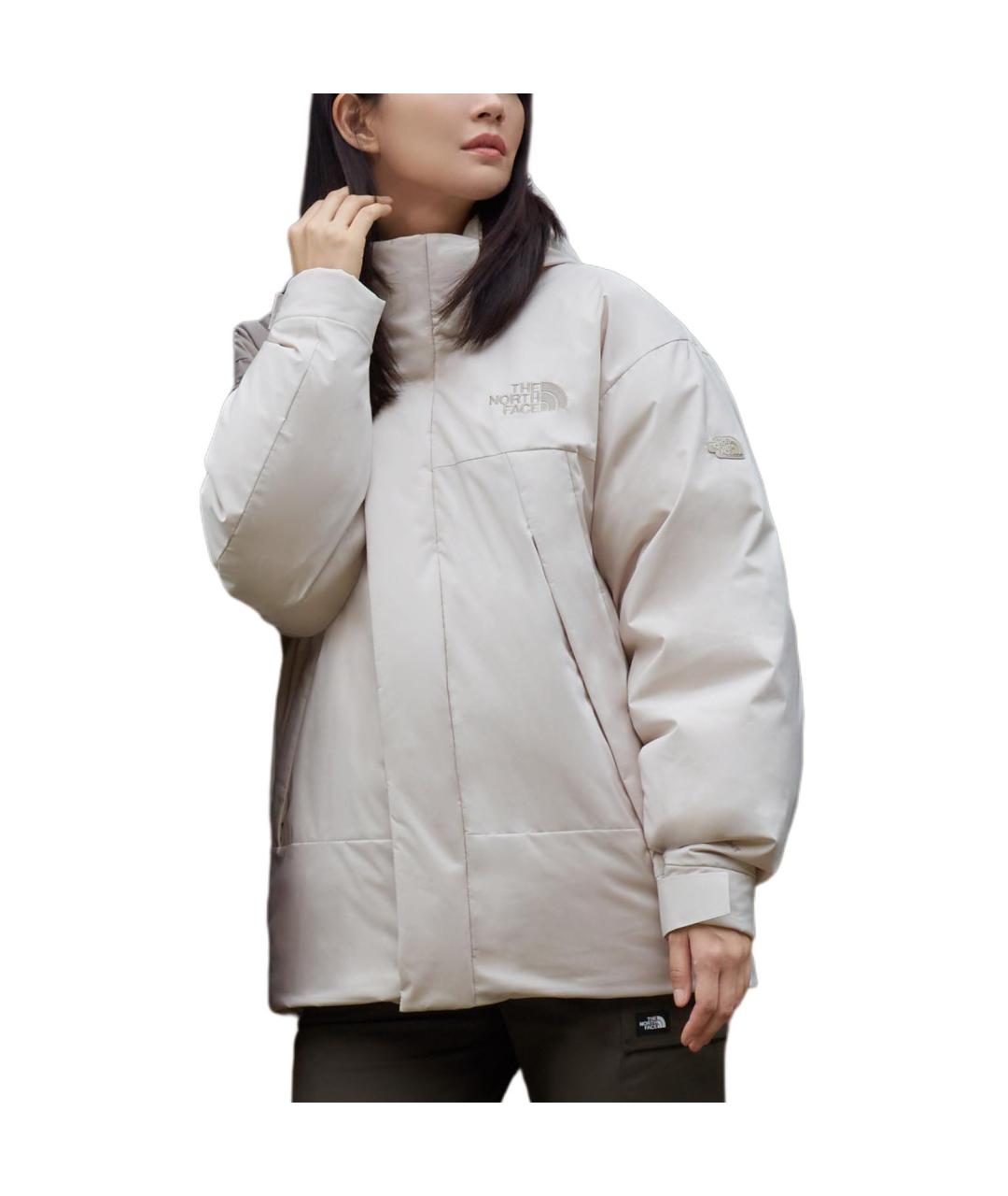 THE NORTH FACE Белая полиамидовая куртка, фото 3