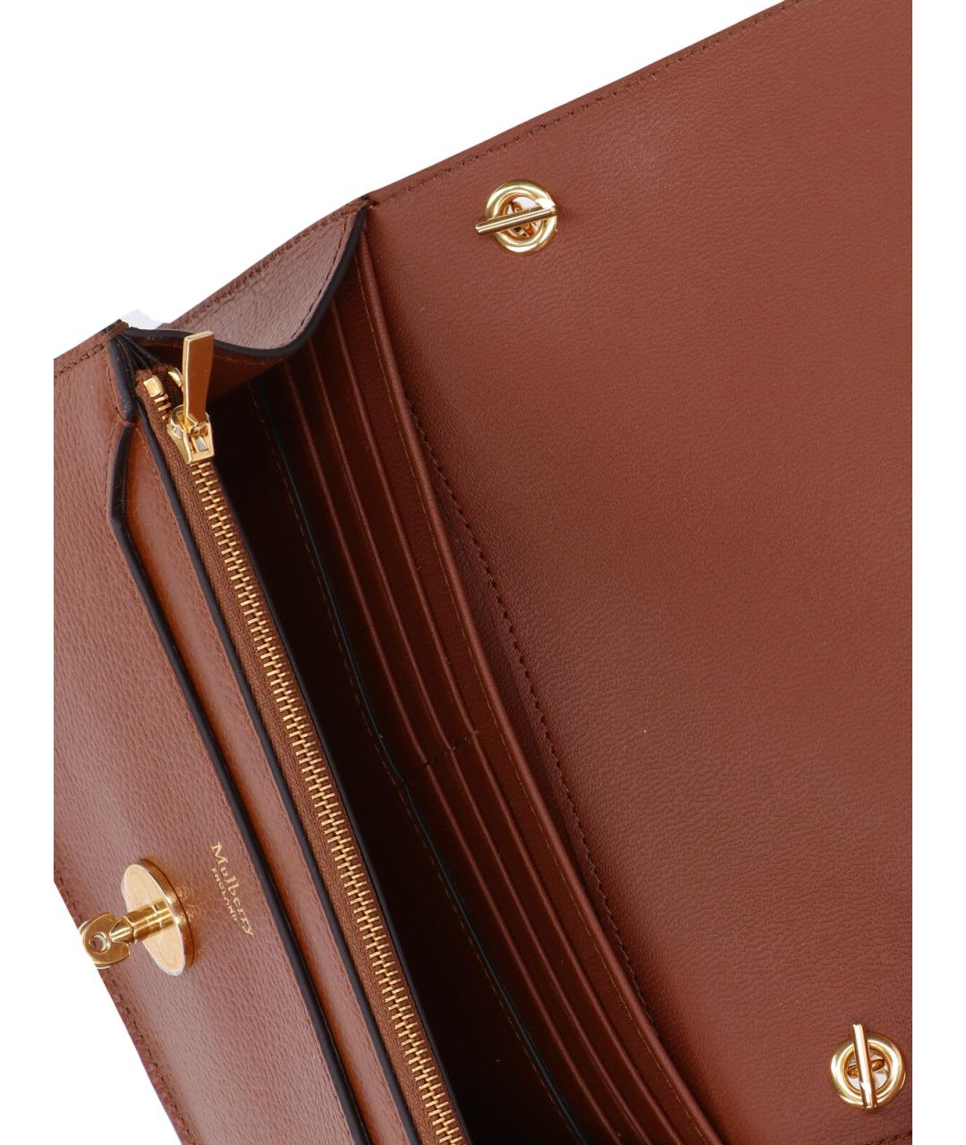 MULBERRY Коричневая кожаная сумка через плечо, фото 4