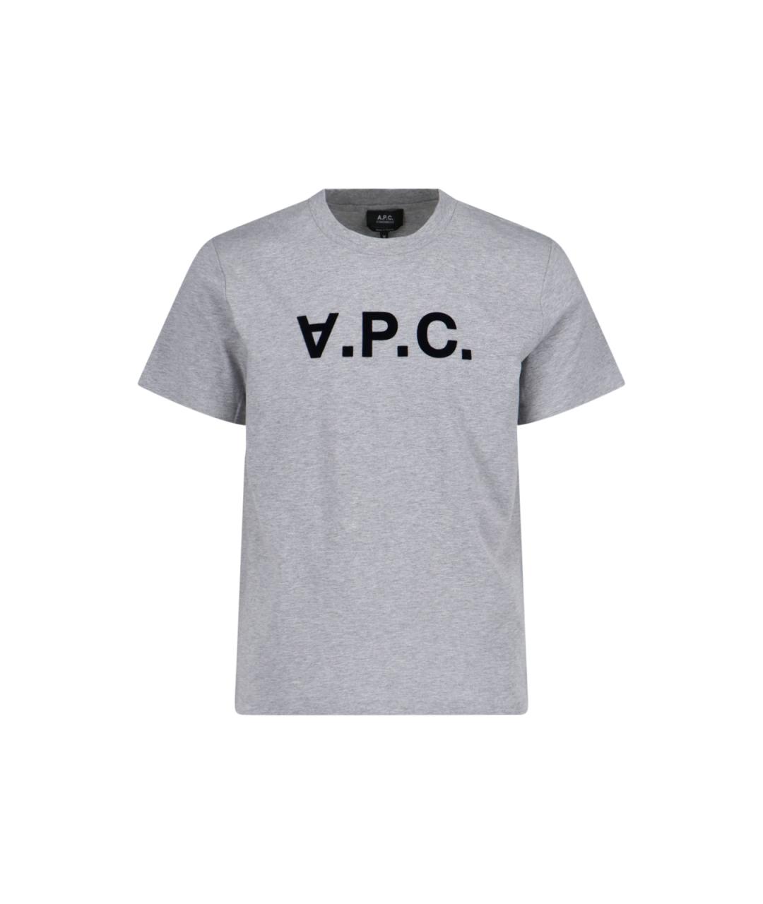 A.P.C. Серая хлопковая футболка, фото 1