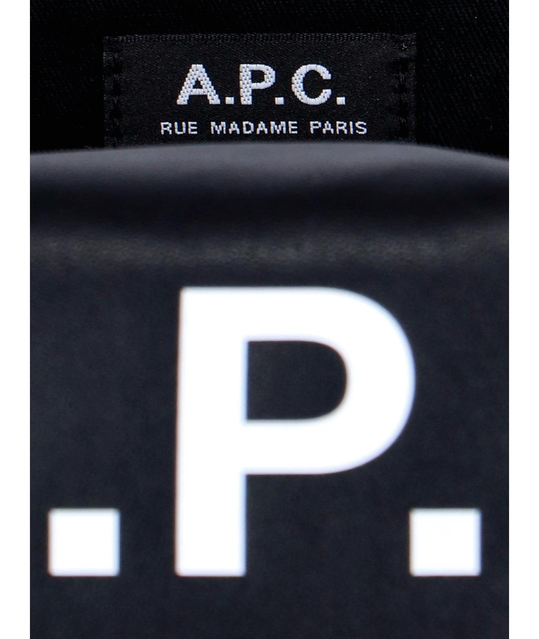 A.P.C. Черная сумка тоут, фото 4