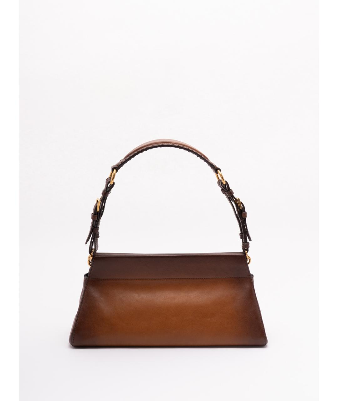 PRADA Коричневая кожаная сумка через плечо, фото 2