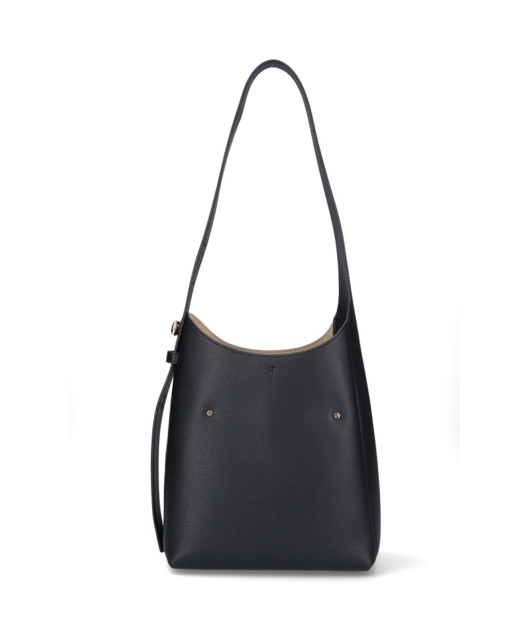 TORY BURCH Черная кожаная сумка через плечо, фото 3