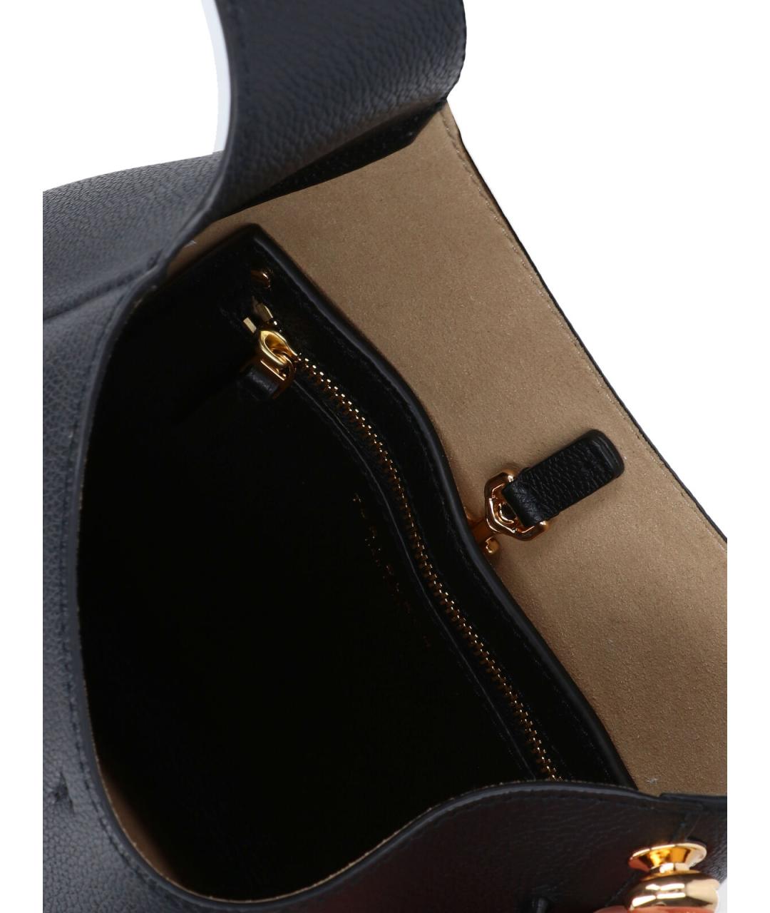 TORY BURCH Черная кожаная сумка через плечо, фото 4