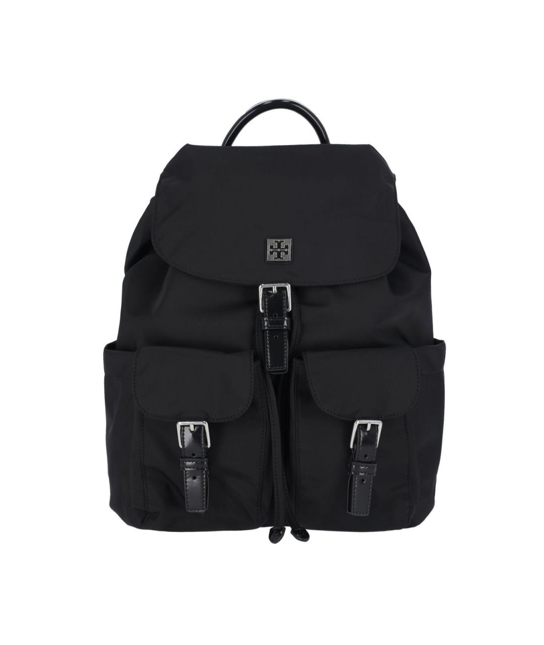 TORY BURCH Черный тканевый рюкзак, фото 1