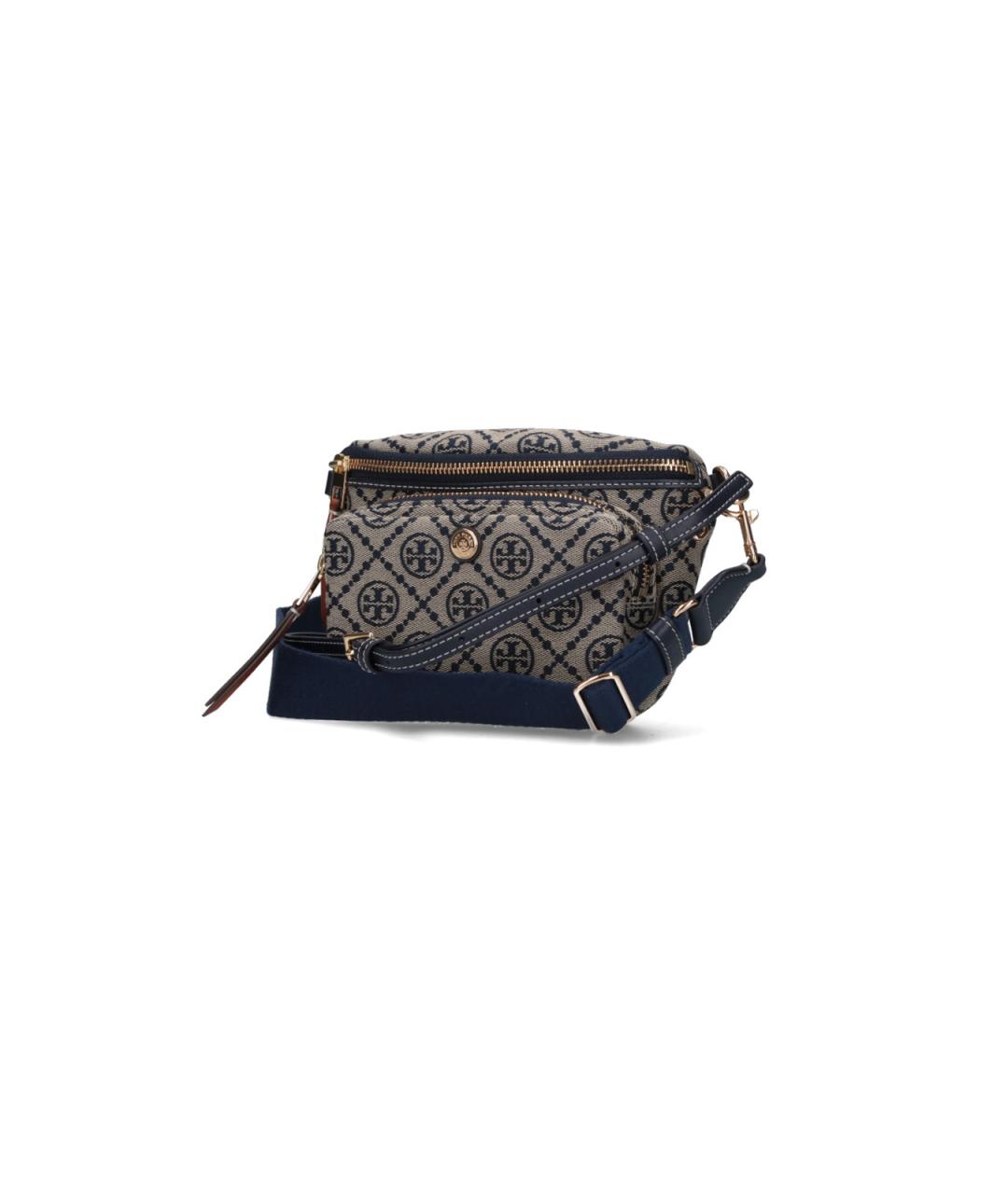 TORY BURCH Синяя хлопковая поясная сумка, фото 2