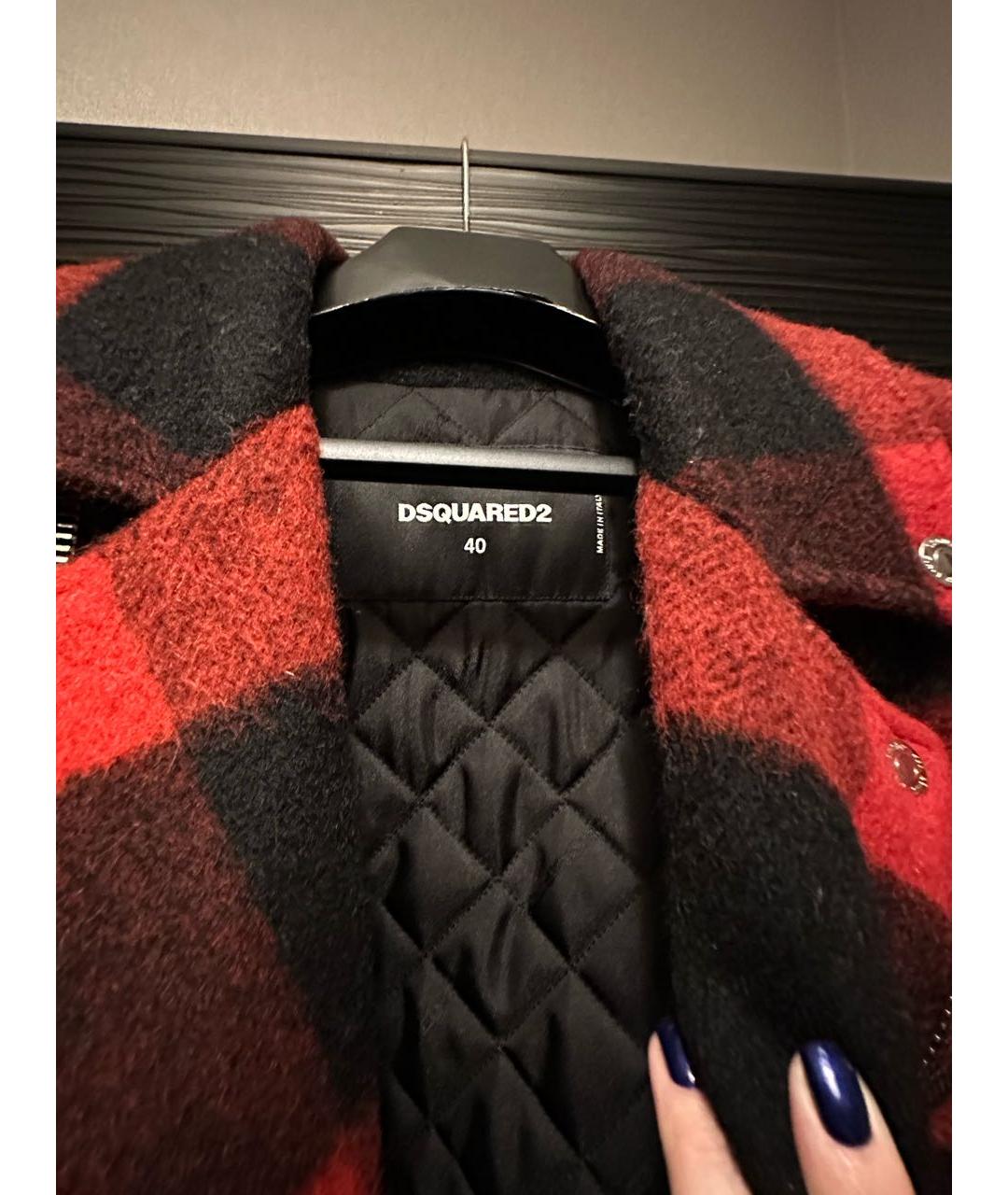 DSQUARED2 Мульти шерстяное пальто, фото 3