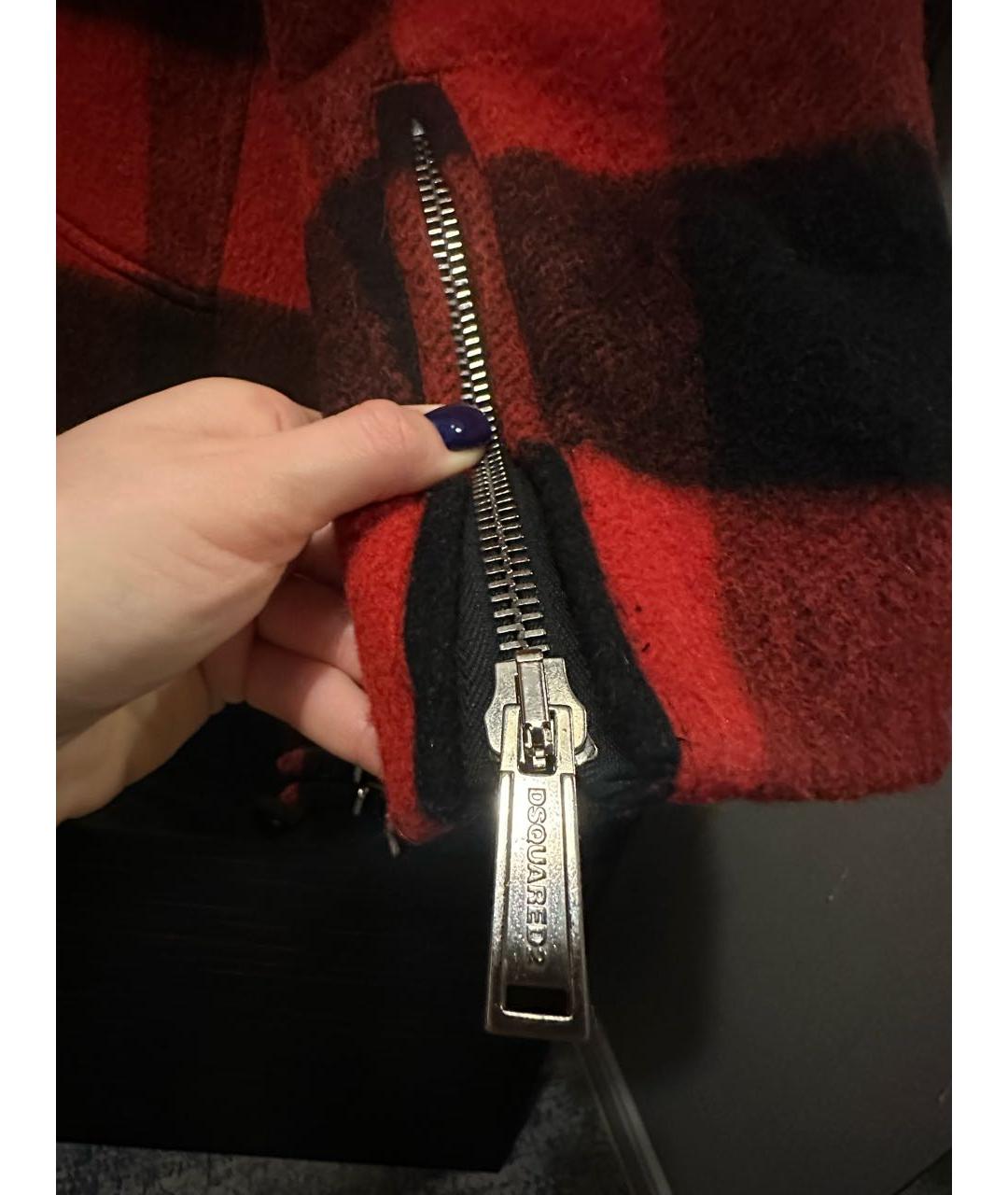 DSQUARED2 Мульти шерстяное пальто, фото 2