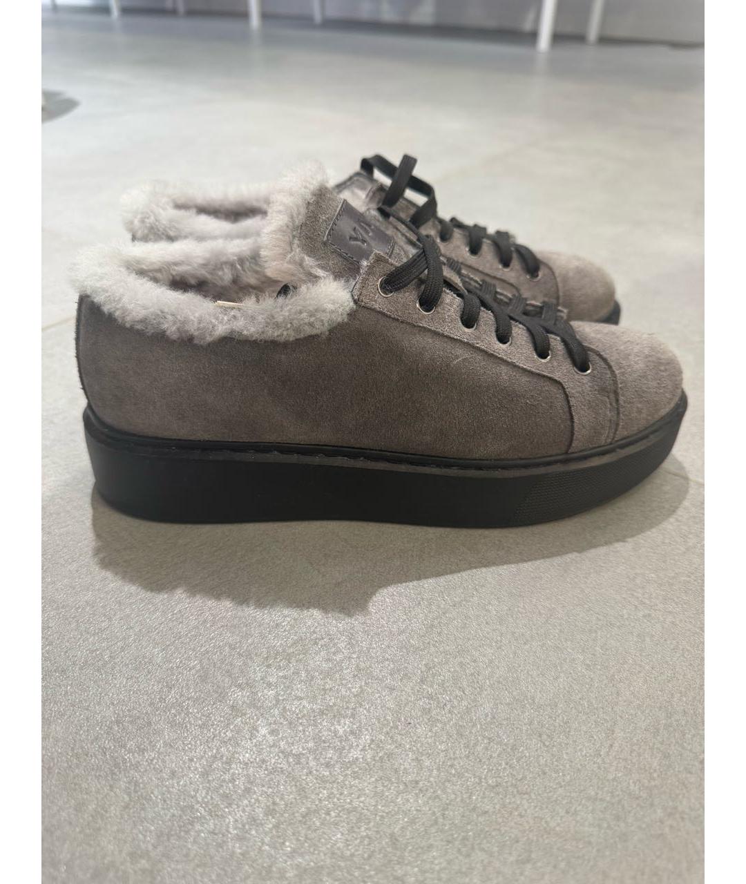YANA RASKOVALOVA Серые замшевые кеды, фото 6