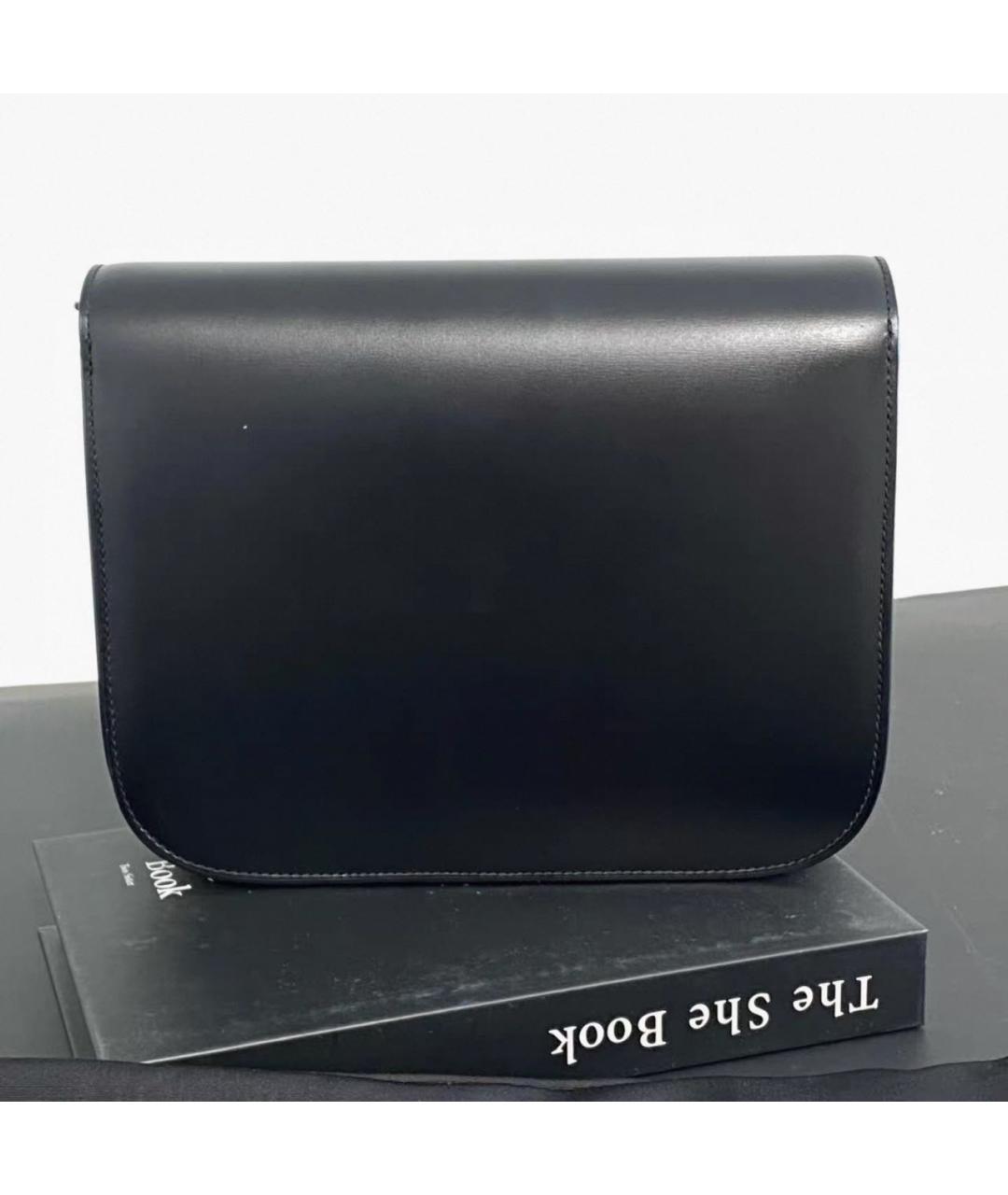 CELINE Черная кожаная сумка через плечо, фото 3