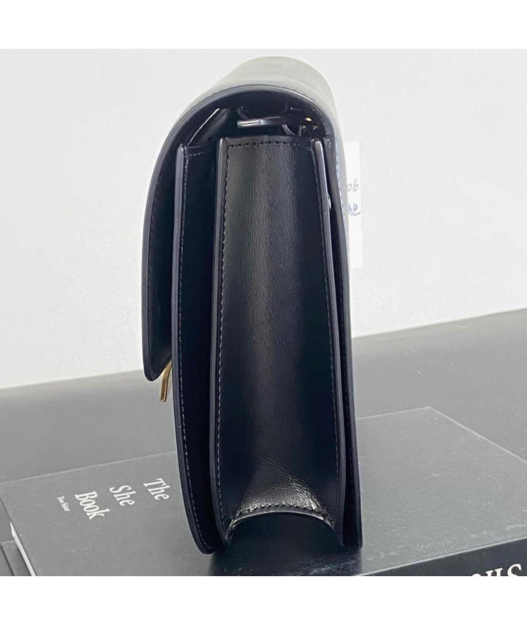 CELINE Черная кожаная сумка через плечо, фото 5